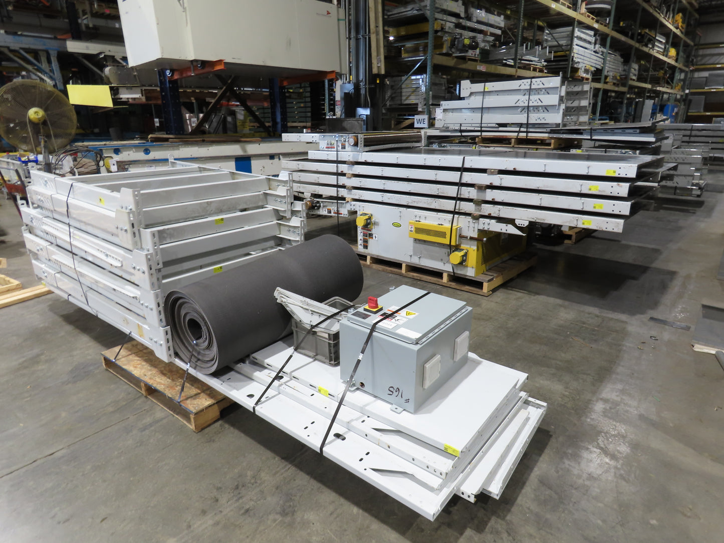 Hytrol BPC 43"x 58' Slider Bed Conveyor 41" Belt 7.5Hp 3PH Center Drive 170fpm