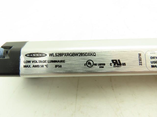 Banner WLS28PXRGBW285DXKQ LED Strip Light Bar IO-Link 285mm 18-30VDC Multi-Color