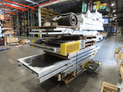 Hytrol HSSHD 43"x 47' 6" Incline Belt Conveyor 5Hp 3PH Center Drive 180fpm 102"H