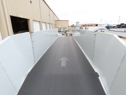 Hytrol HSSHD 43"x 47' 6" Incline Belt Conveyor 5Hp 3PH Center Drive 180fpm 102"H