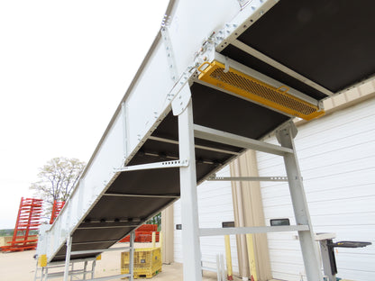 Hytrol HSSHD 43"x 47' 6" Incline Belt Conveyor 5Hp 3PH Center Drive 180fpm 102"H