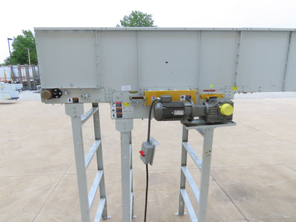 Hytrol HSSHD 43"x 47' 6" Incline Belt Conveyor 5Hp 3PH Center Drive 180fpm 102"H