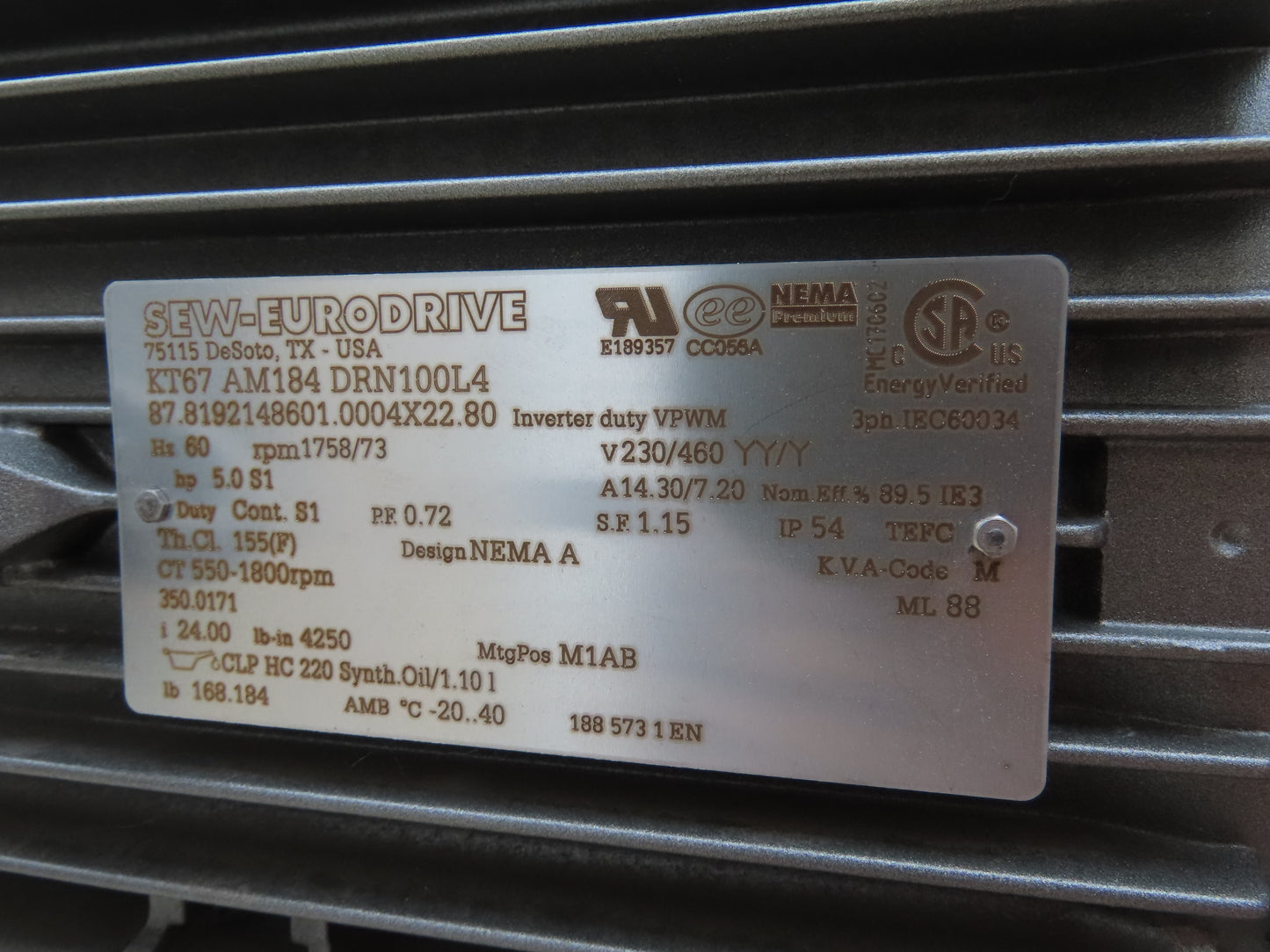 Hytrol HSSHD 43"x 47' 6" Incline Belt Conveyor 5Hp 3PH Center Drive 180fpm 102"H