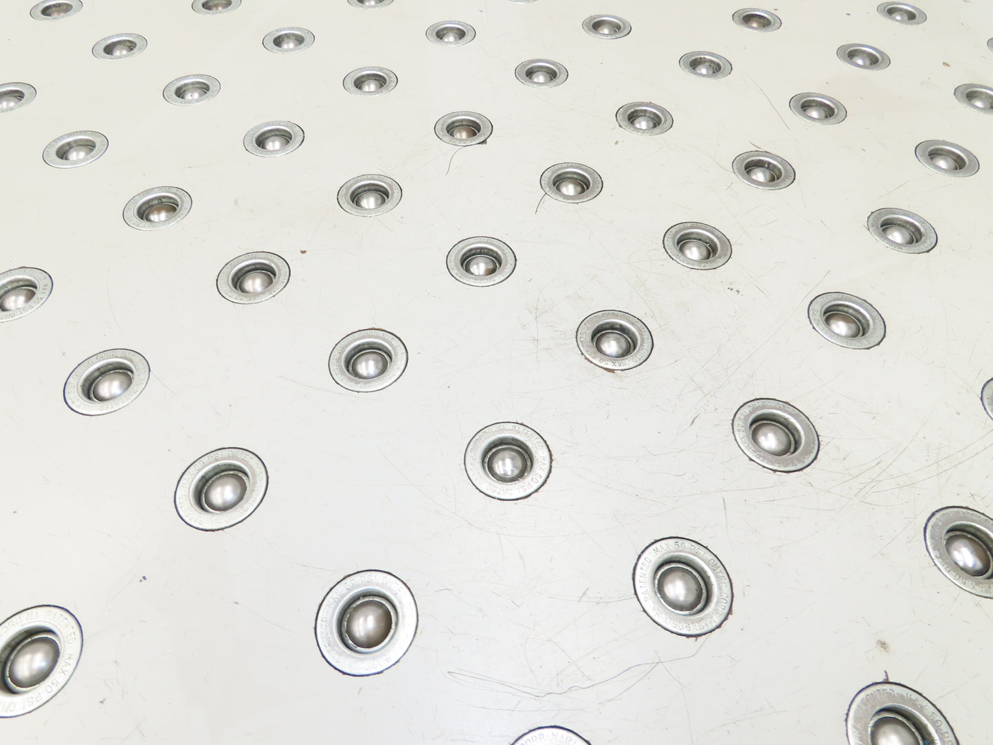 Omtec 48x48" Pneumatic Pop-Up Ball Transfer Conveyor Table 1" Roller Ball 50 PSI