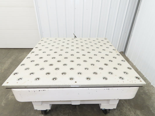 Omtec 48x48" Pneumatic Pop-Up Ball Transfer Conveyor Table 1" Roller Ball 50 PSI