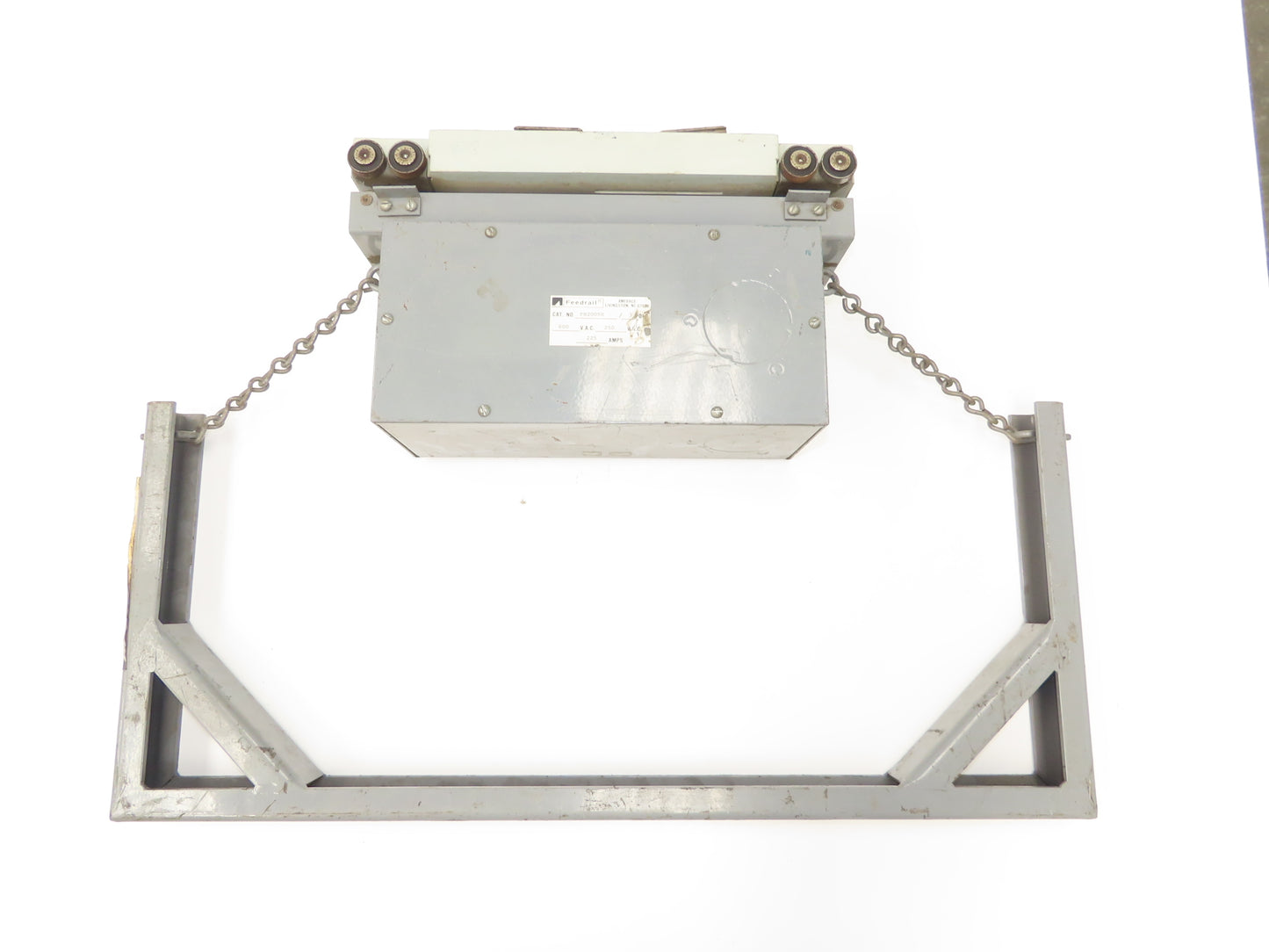 Feedrail FH2005E Trolley Assembly 600VAC 250VDC 225A Collectors Overhead Crane