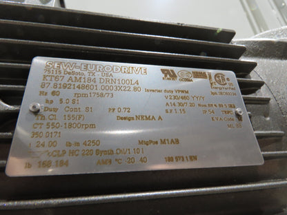 Hytrol BPC 43"x 35' Slider Bed Conveyor 41" Belt 5Hp 3PH Center Drive 180fpm