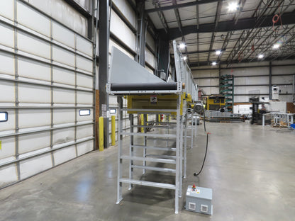 Hytrol BPC 43"x 35' Slider Bed Conveyor 41" Belt 5Hp 3PH Center Drive 180fpm