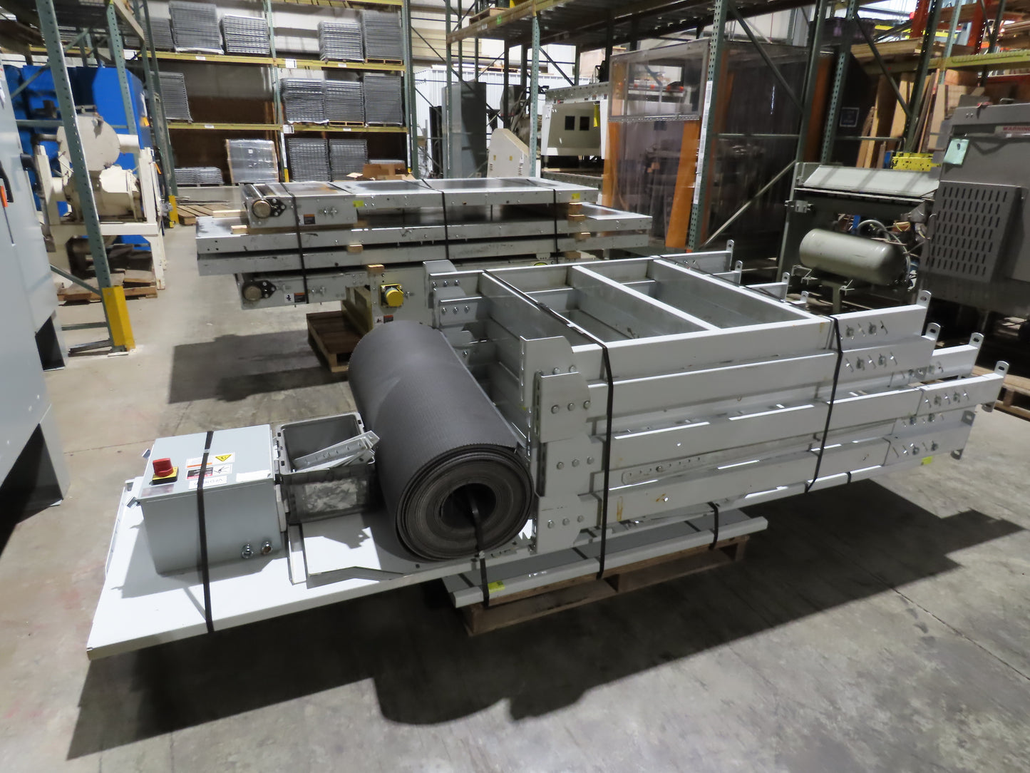 Hytrol BPC 43"x 35' Slider Bed Conveyor 41" Belt 5Hp 3PH Center Drive 180fpm