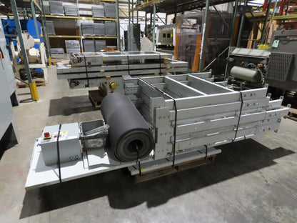 Hytrol BPC 43"x 35' Slider Bed Conveyor 41" Belt 5Hp 3PH Center Drive 180fpm