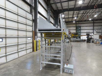 Hytrol BPC 43"x 35' Slider Bed Conveyor 41" Belt 5Hp 3PH Center Drive 180fpm