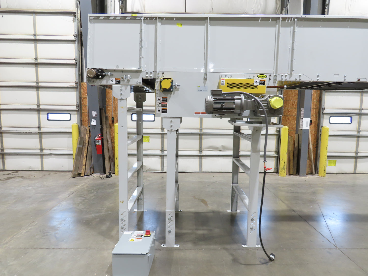 Hytrol BPC 43"x 35' Slider Bed Conveyor 41" Belt 5Hp 3PH Center Drive 180fpm