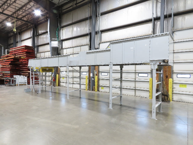 Hytrol BPC 43"x 35' Slider Bed Conveyor 41" Belt 5Hp 3PH Center Drive 180fpm