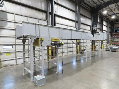 Hytrol BPC 43"x 35' Slider Bed Conveyor 41" Belt 5Hp 3PH Center Drive 180fpm