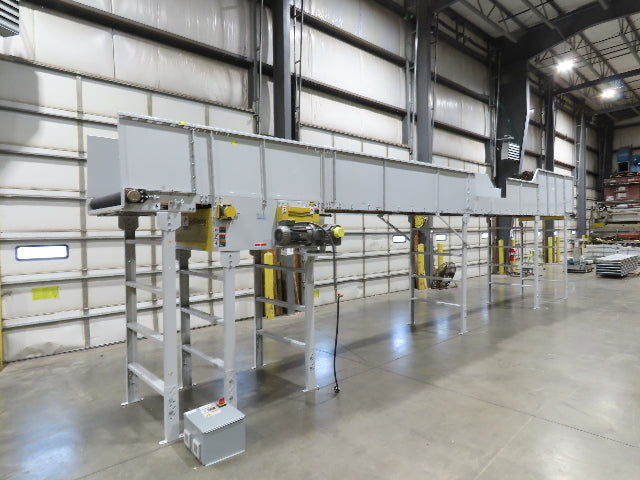 Hytrol BPC 43"x 35' Slider Bed Conveyor 41" Belt 5Hp 3PH Center Drive 180fpm