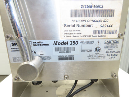MODEL 350 Tedea Huntleigh 1042 Scale With GSE Digital Readout