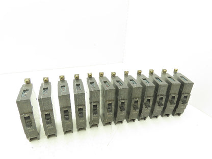 General Electric TEY120 Circuit Breaker Single Pole 277VAC 125VDC 20A Lot of 12