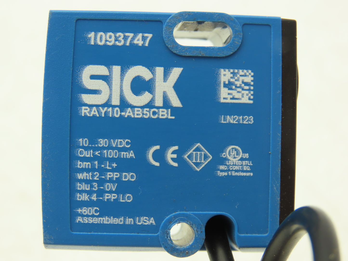 Sick RAY10-AB5CBL Photoeye Sensor Retro-Reflective Reflex Array *Cut Cable*