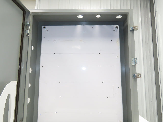 Saginaw SCE-30H2406LP Electrical Enclosure Cabinet 30x24x6" Backplate Knockouts