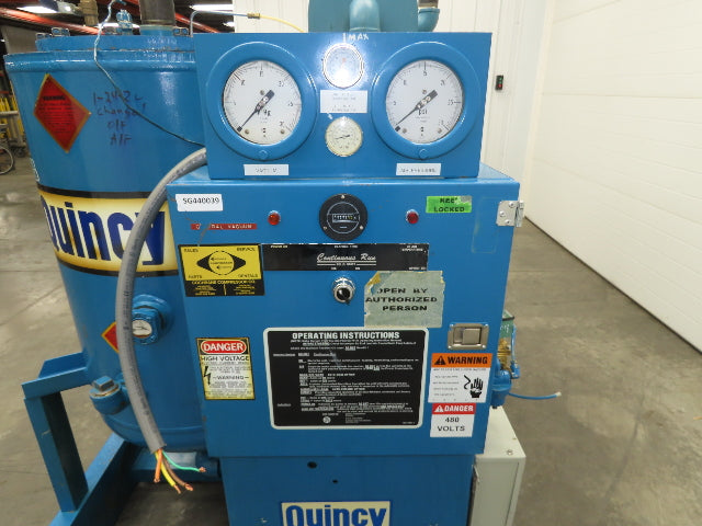 Quincy QSVI-40 Rotary Screw Vacuum Pump 230/460V 40Hp Reman Air End