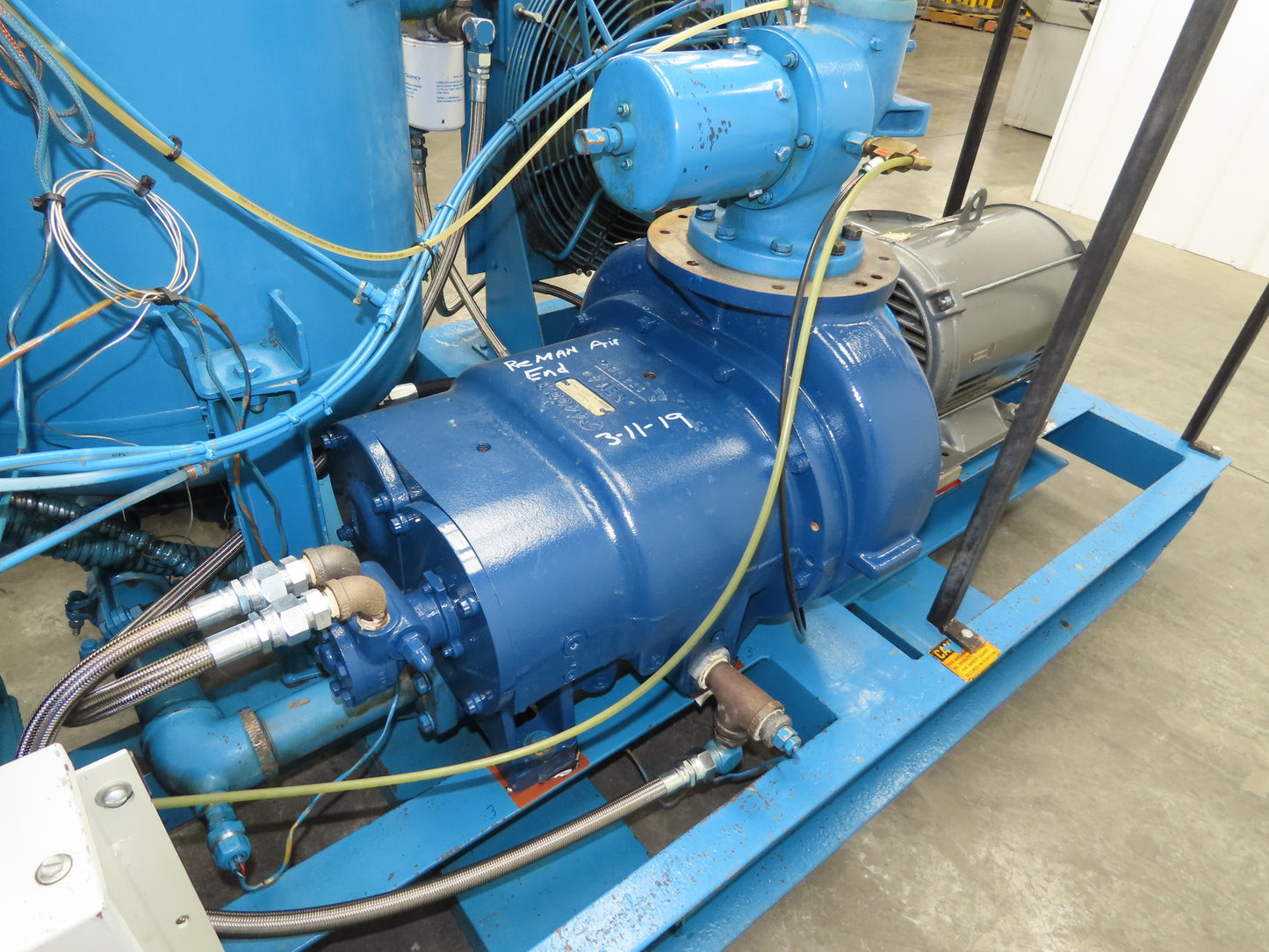 Quincy QSVI-40 Rotary Screw Vacuum Pump 230/460V 40Hp Reman Air End