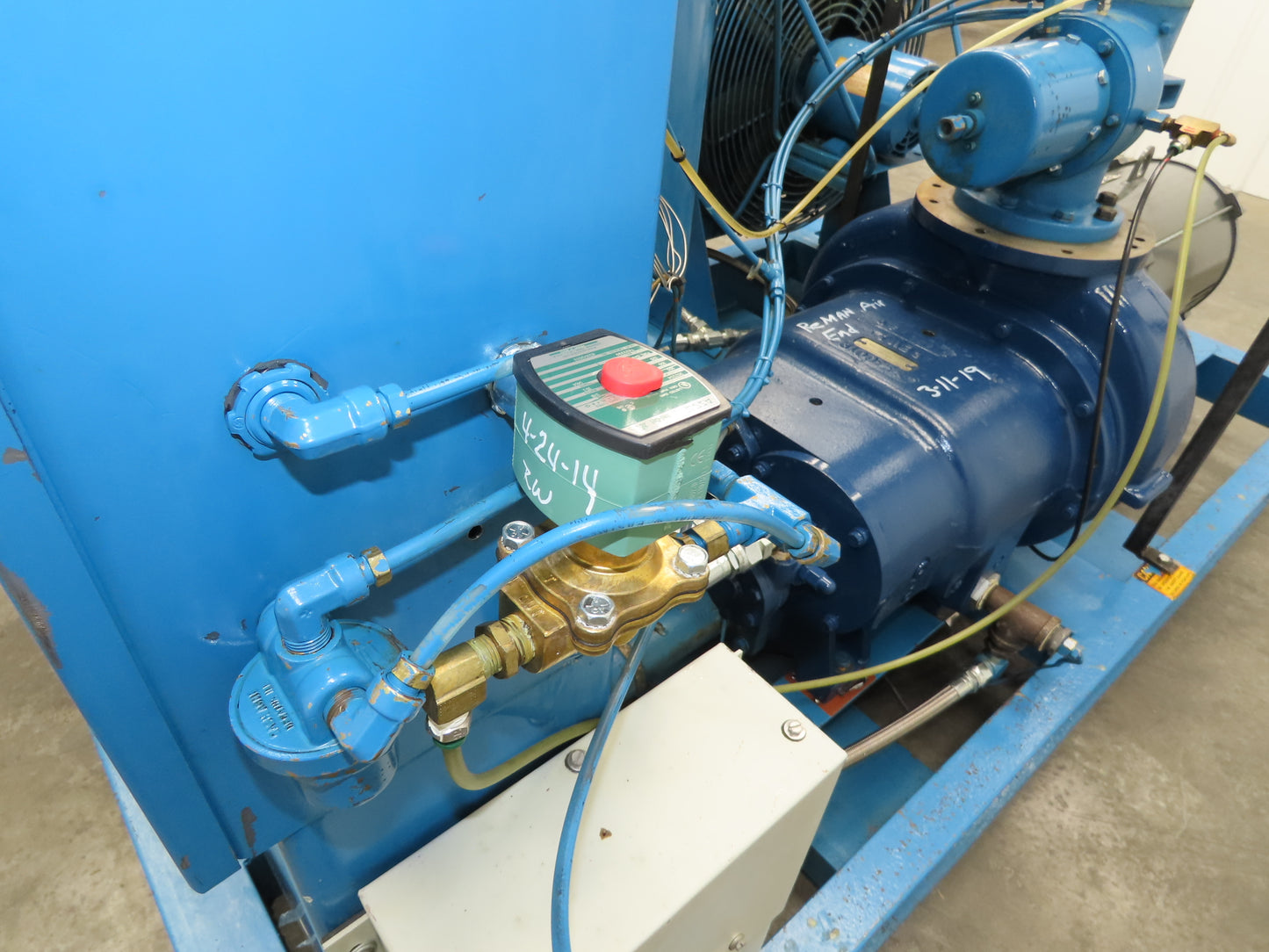 Quincy QSVI-40 Rotary Screw Vacuum Pump 230/460V 40Hp Reman Air End