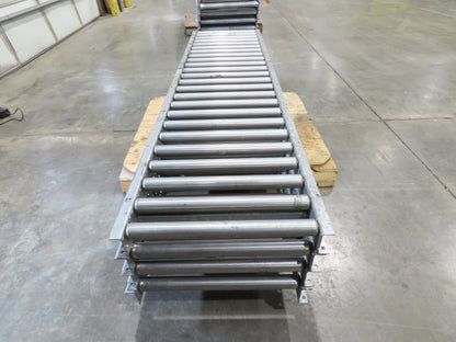 Automotion 24"x 8' Gravity Roller Conveyor 1.9" Roller 21.5"BF 4-Sections 32'