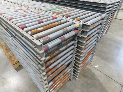 Buschman 18"x 10' Gravity Roller Conveyor 1-3/8"Roller 16"BF 7-Sections 70'