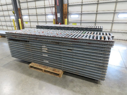 Buschman 18"x 10' Gravity Roller Conveyor 1-3/8"Roller 16"BF 7-Sections 70'