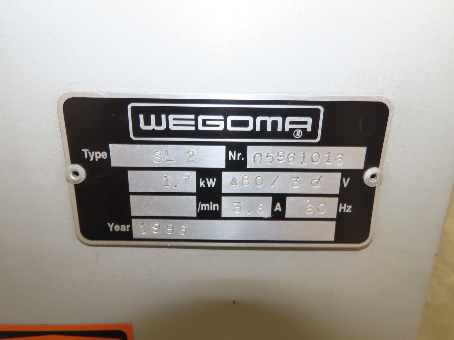 Wegoma SL2 Dual Head Plastic Welding Machine Sash Window Welder 90° 480V 3Ph