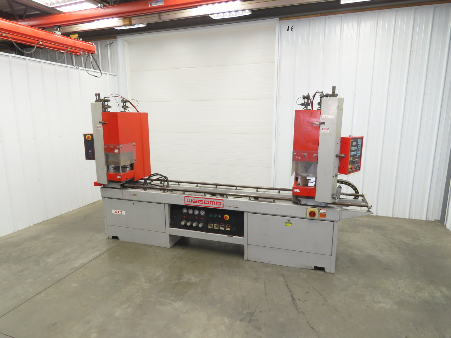 Wegoma SL2 Dual Head Plastic Welding Machine Sash Window Welder 90° 480V 3Ph