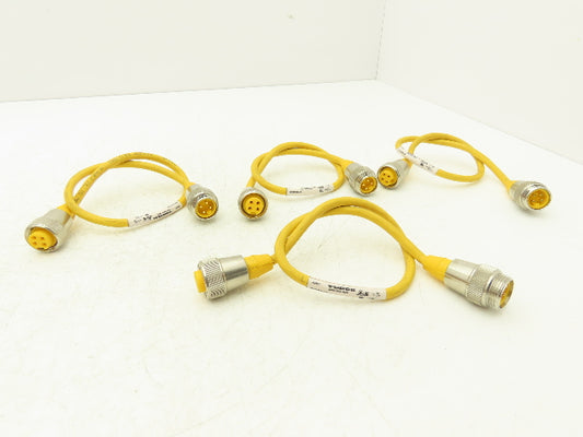 Turck RSM RKM 40-0.5M Minifast Double Ended Cordset 4-Pin 19"L  Lot of 4