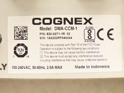 Cognex DMA-CCM-1 DataMan Single Reader I/O Module 24VDC Power Supply Lot of 2