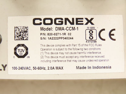 Cognex DMA-CCM-1 DataMan Single Reader I/O Module 24VDC Power Supply Lot of 2