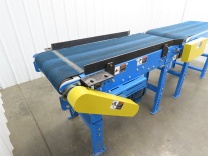 Lewco 25"x 10' Flat/Incline Grip Top Belt Conveyor .75Hp 3PH End Drive 130fpm