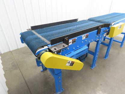 Lewco 25"x 10' Flat/Incline Grip Top Belt Conveyor .75Hp 3PH End Drive 130fpm