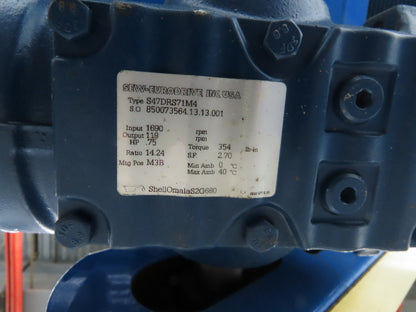 Lewco 25"x 10' Flat/Incline Grip Top Belt Conveyor .75Hp 3PH End Drive 130fpm