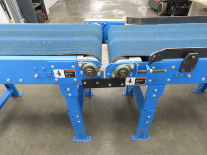 Lewco 25"x 10' Flat/Incline Grip Top Belt Conveyor .75Hp 3PH End Drive 130fpm