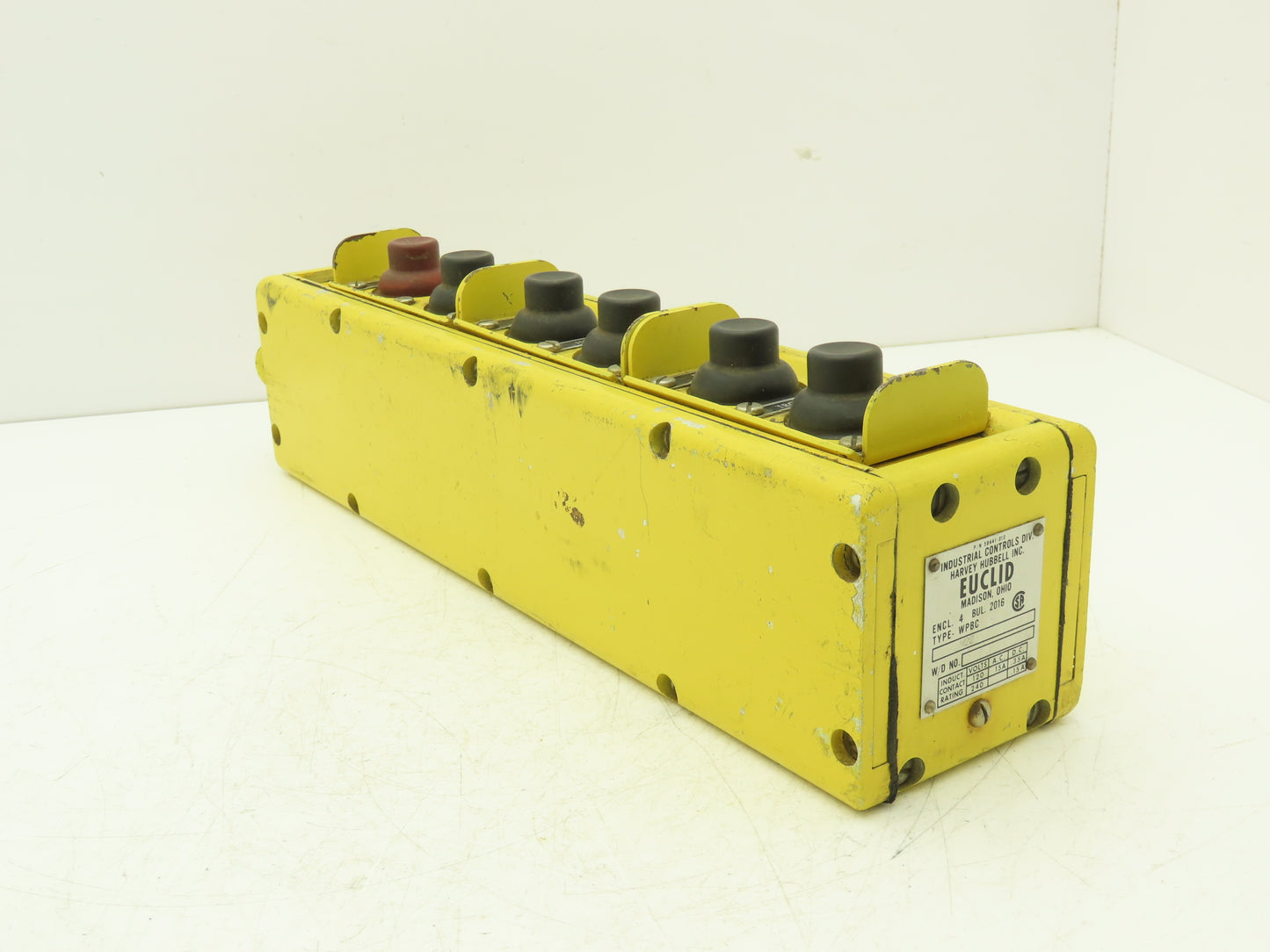 Harvey Hubbell M22 Type WPBC EUCLID Crane Hoist 6-Station Control Pendant VTG