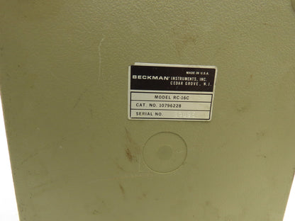 Beckman RC-16C Conductivity Bridge
