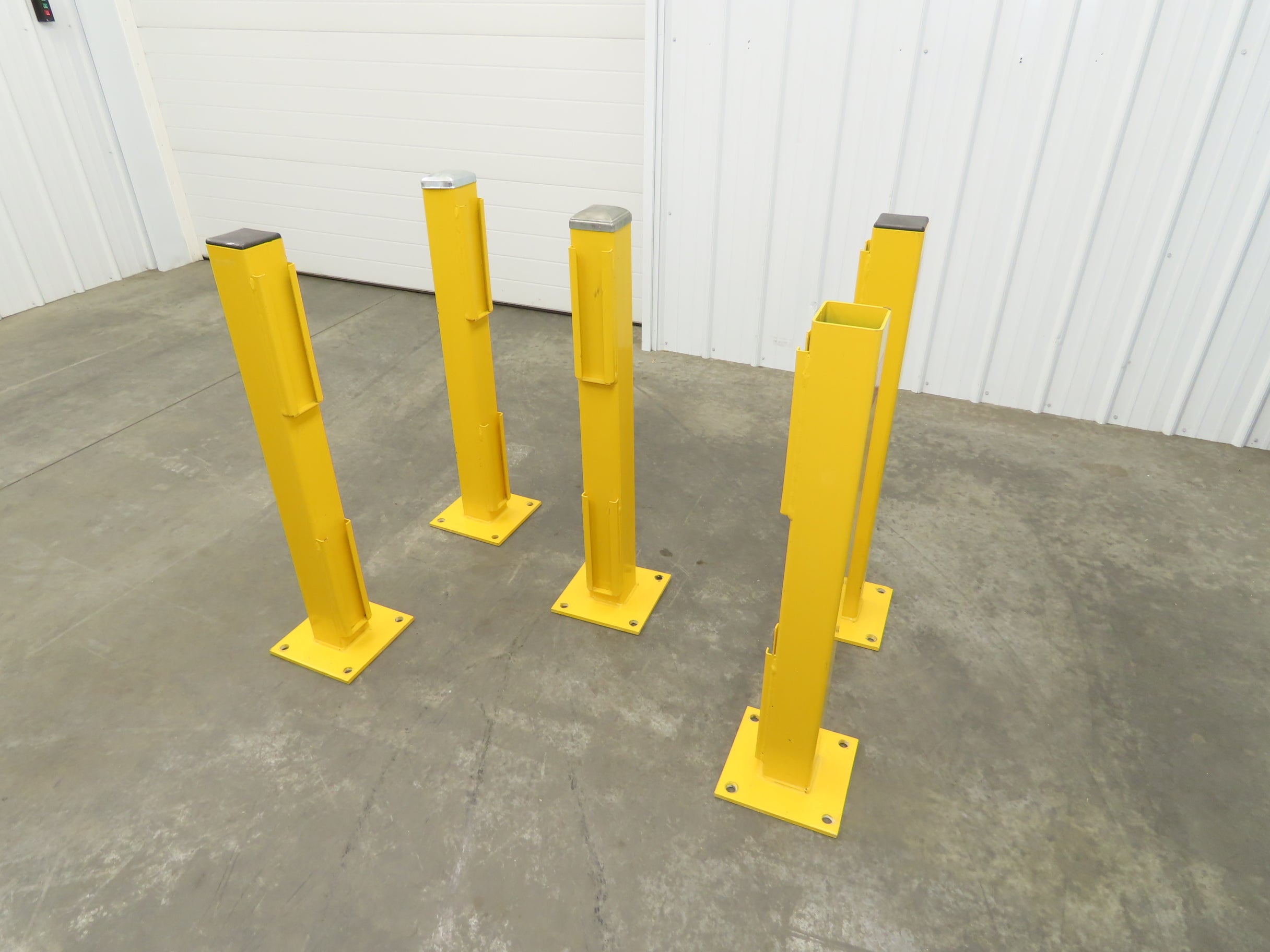 Guard Post 4 Safe ty 4RPE-42-DBL Stand Guardrail Post Double Rail End Post 4x4x42 ...