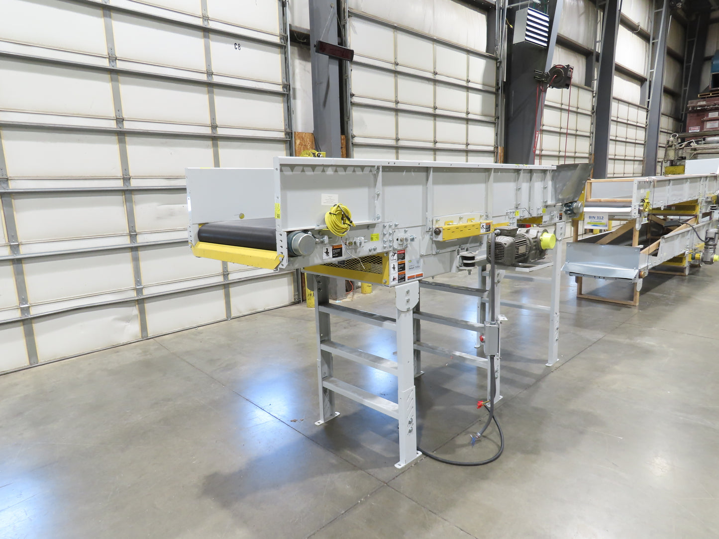 Hytrol HSS 31"x 10' 6" Slider Bed Belt Conveyor 2Hp 3PH LH Center Drive 114fpm