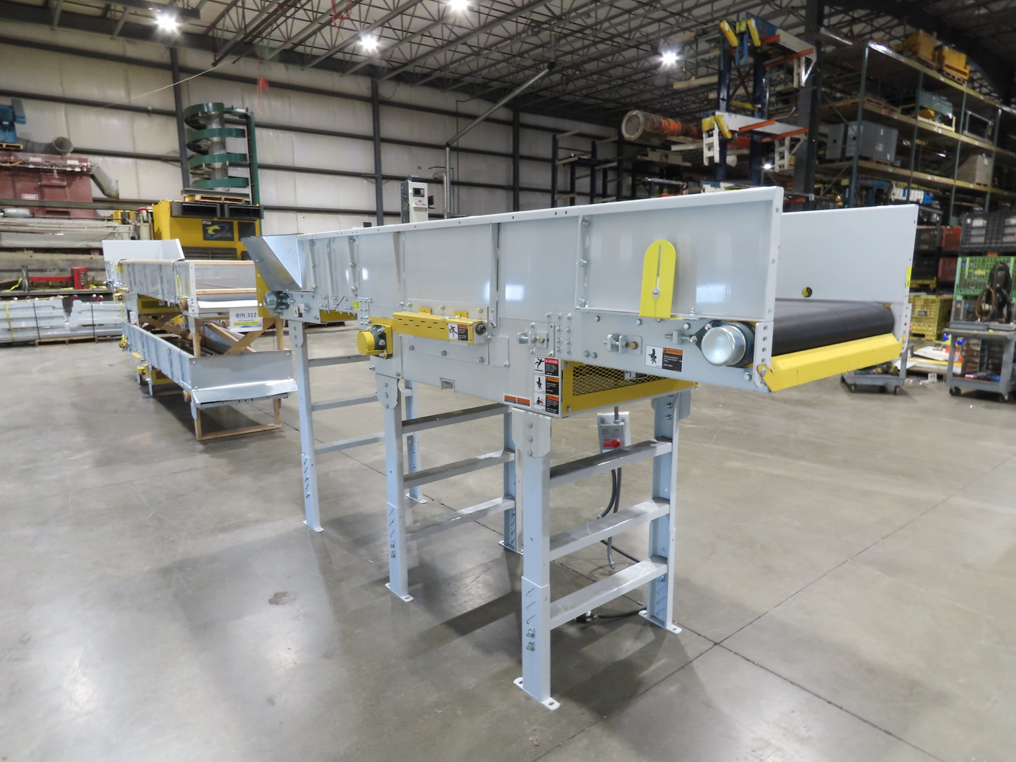 Hytrol HSS 31"x 10' 6" Slider Bed Belt Conveyor 2Hp 3PH LH Center Drive 114fpm