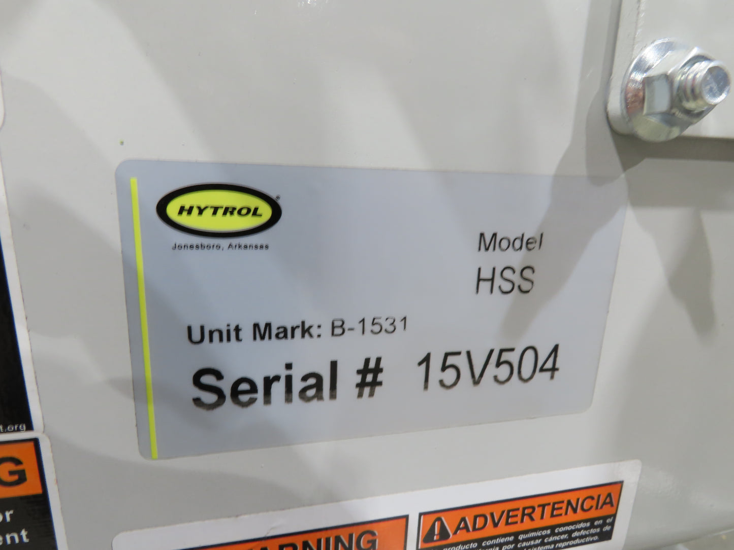 Hytrol HSS 31"x 10' 6" Slider Bed Belt Conveyor 2Hp 3PH LH Center Drive 114fpm