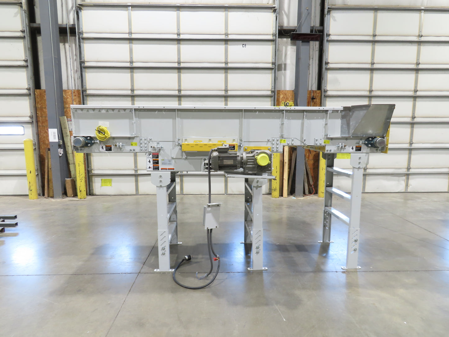 Hytrol HSS 31"x 10' 6" Slider Bed Belt Conveyor 2Hp 3PH LH Center Drive 114fpm