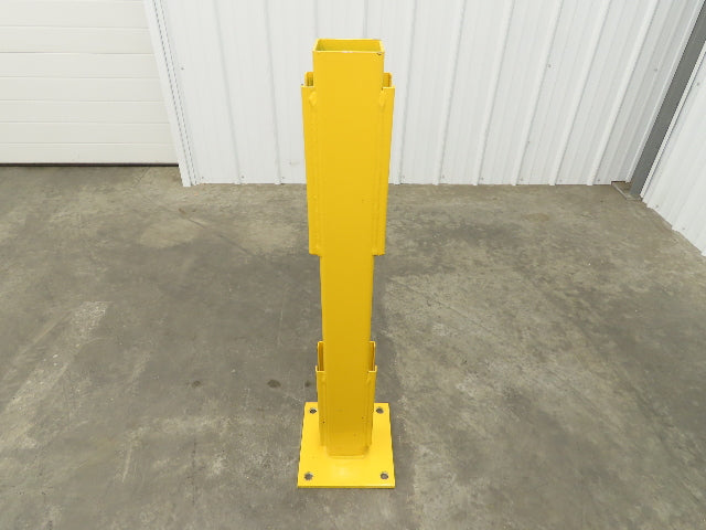 Safe ty 4RPIN-42-DBL Stand Guardrail Post Double Rail In Line Post 4x4x42"