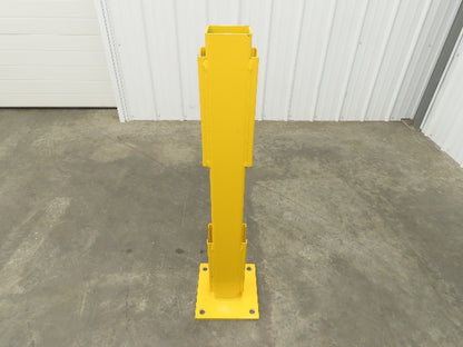 Safe ty 4RPIN-42-DBL Stand Guardrail Post Double Rail In Line Post 4x4x42"