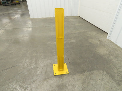 Safe ty 4RPIN-42-DBL Stand Guardrail Post Double Rail In Line Post 4x4x42"