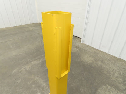 Safe ty 4RPIN-42-DBL Stand Guardrail Post Double Rail In Line Post 4x4x42"