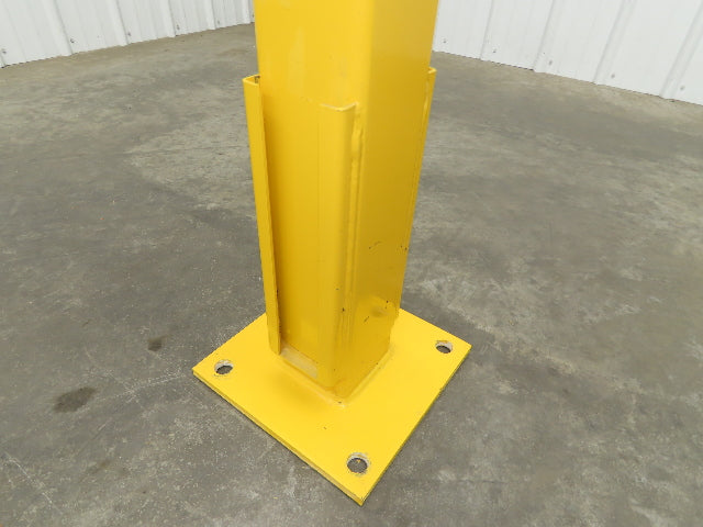 Safe ty 4RPIN-42-DBL Stand Guardrail Post Double Rail In Line Post 4x4x42"